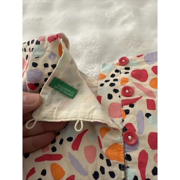 United Colors Of Benetton Girls Size 10-11 Years 150 Cm Dress Pink Lined - Picture 12 of 12